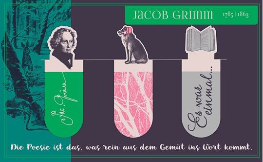 Bild von libri_x Literarische Magnetlesezeichen Jacob Grimm, VE-6