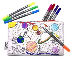 Picture of colour & learn space explorer pencilcase