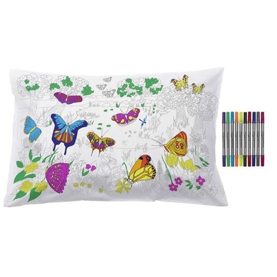 Image sur butterfly pillowcase 70cm x 50cm