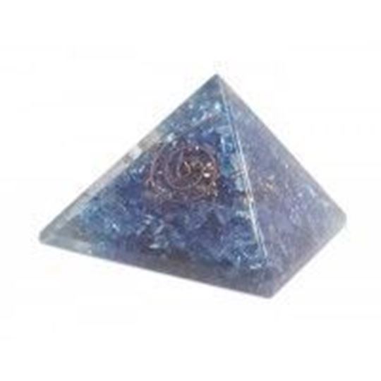 Bild von Pyramide Orgonsat blau 6,5x5cm