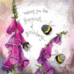 Image de SUNSHINE BEES FOIL BIRTHDAY CARD