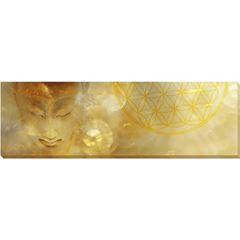 Picture of Leinwandbild Golden Buddha Harmony, 97 × 30 cm