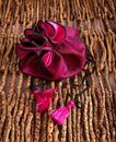 Bild von Rose Beutel schwarz/fuchsia