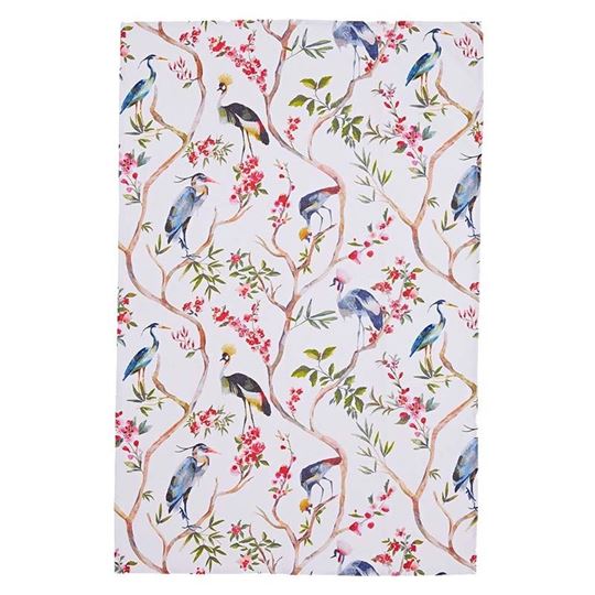 Image sur Oriental Birds Cotton Tea Towel - Ulster Weavers