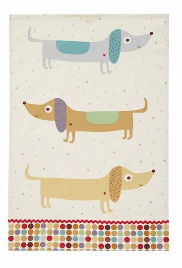 Bild von Hot Dog Cotton Tea Towel - Ulster Weavers