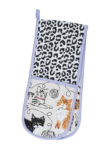 Bild von Feline Friends Double Oven Glove - Ulster Weavers