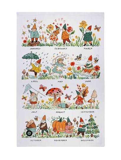 Bild von Gnome 4 Holidays Cotton Tea Towel - Ulster Weavers