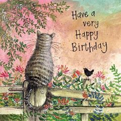 Bild von HONEYSUCKLE CAT BIRTHDAY CARD