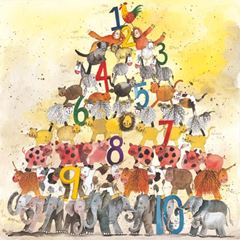 Image de ANIMAL NUMBERS LARGE CANVAS
