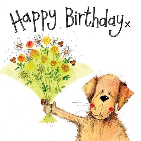 Bild von GREEN BOUQUET BIRTHDAY CARD