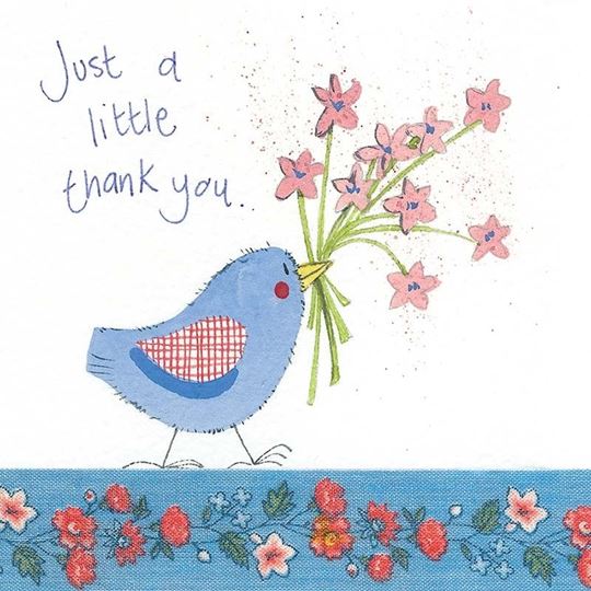 Image sur THANK YOU BIRD CARD