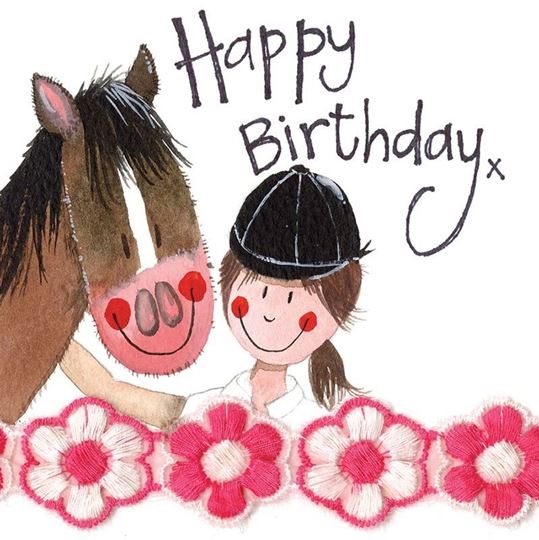 Bild von HORSE & RIDER BIRTHDAY CARD