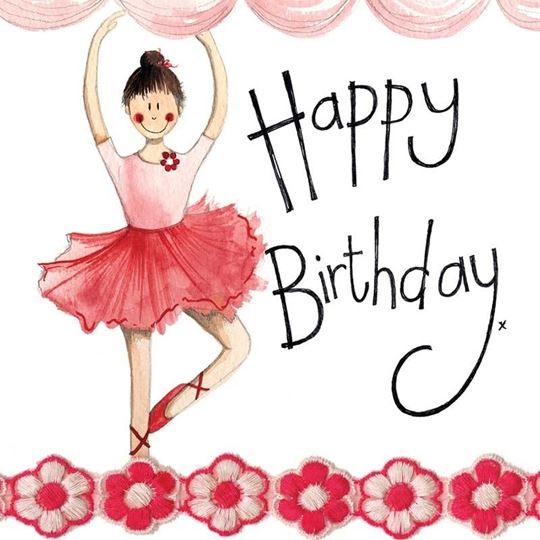 Bild von BALLERINA BIRTHDAY CARD