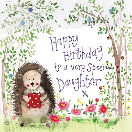 Bild von DAUGHTER WOODLAND BIRTHDAY CARD