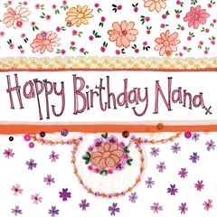 Bild von NANA FLORAL BIRTHDAY CARD
