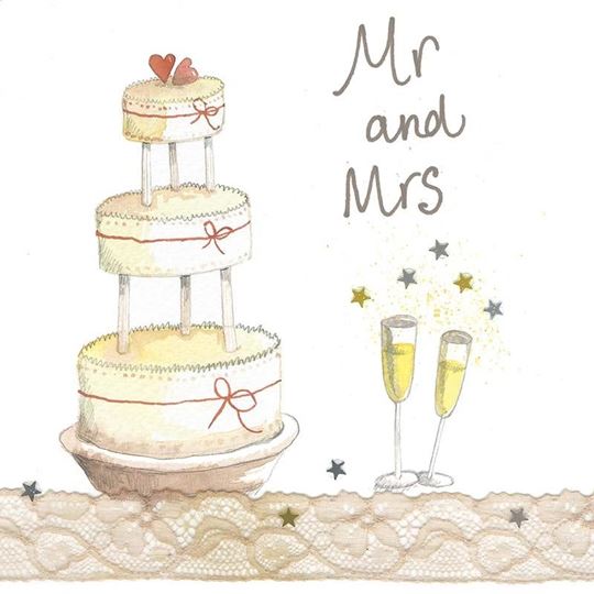 Bild von MR AND MRS WEDDING CARD