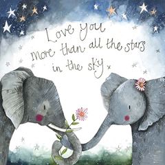 Bild von STARLIGHT ELEPHANTS FOIL CARD