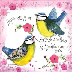 Image de SUNSHINE BIRDS FOIL BIRTHDAY CARD