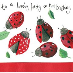 Bild von LOVELY LADYBIRDS BIRTHDAY CARD