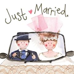 Bild von JUST MARRIED WEDDING CARD