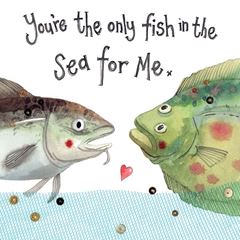 Bild von ONLY FISH IN THE SEA CARD