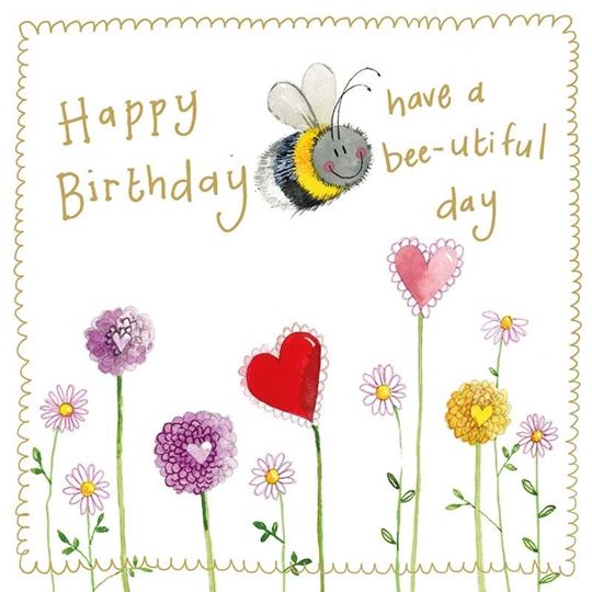 Bild von BEE AND DAHLIAS SPARKLE CARD