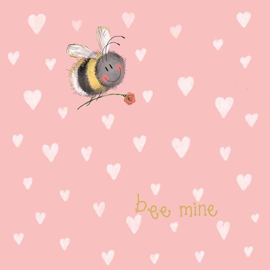 Bild von SPRS63 BEE MINE BEE VALENTINES CARD