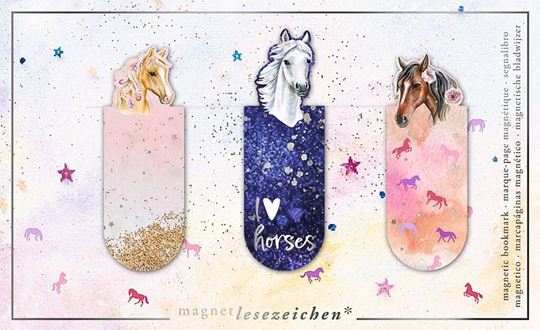 Bild von Magnetlesezeichen Lovely Horses , VE-6