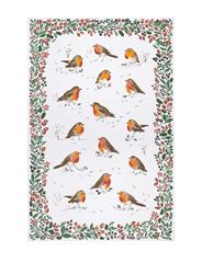 Picture of Robins & Berry Border Cotton Tea Towel - Ulster Weavers