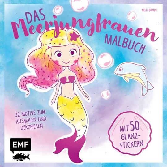 Bild von Das Meerjungfrauen-Malbuch mit 50Glanz-Stickern