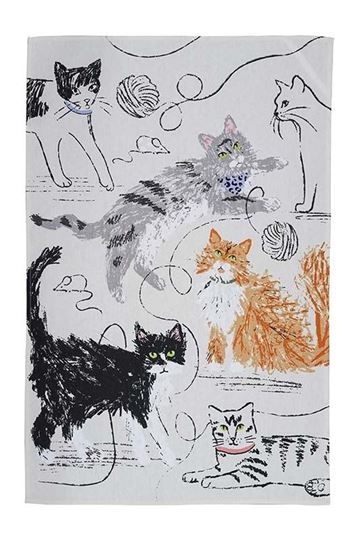 Bild von Feline Friends Cotton Tea Towel - Ulster Weavers