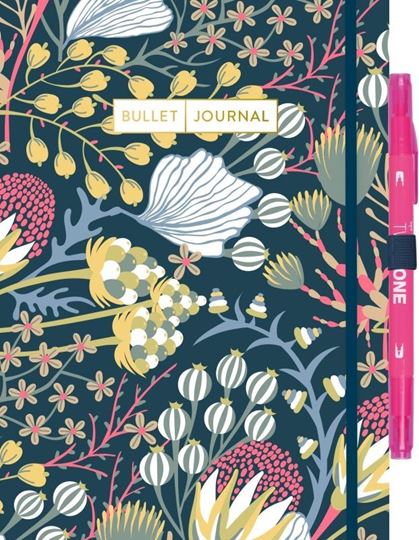 Bild von Bullet Journal Floral mit originalTombow TwinTone Dual-Tip Marker 22 pink