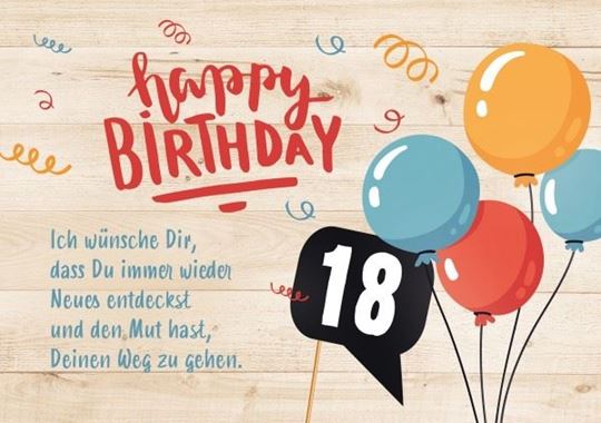 Bild von 18. Geburtstag 6 Ex.