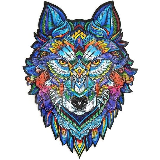 Bild von Majestic Wolf, Holz-Puzzle klein, 99 Teile