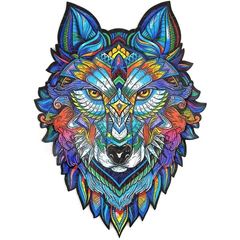 Bild von Majestic Wolf, Holz-Puzzle mittel, 185 Teile