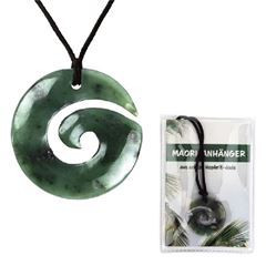 Bild von Maori-Anhänger Koru-Spirale, mit Beileger in Pouch