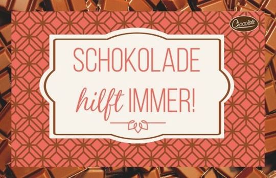 Bild von Schokolade hilft immer!