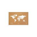 Bild von Miss Wood Cork Map - World - S Natural white