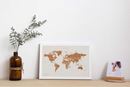 Bild von Miss Wood Cork Map - World - S Special Edition White