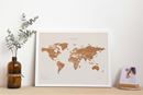 Bild von Miss Wood Cork Map - World - M Special Edition White