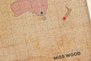 Bild von Miss Wood Cork Map - World - S Oldschool