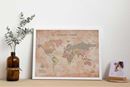 Bild von Miss Wood Cork Map - World - M Oldschool