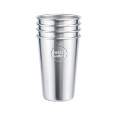 Bild von soulcup steel PLAIN Edelstahlbecher 0.4 l - 4er Pack