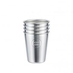 Bild von soulcup steel PLAIN Edelstahl-Becher 0.3 l - 4er Pack