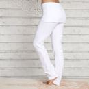 Bild von Yogahose lang mit Rockbund in weiss von The Spirit of OM