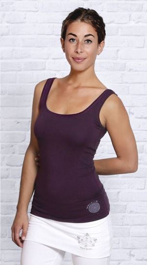 Bild von Bambus Top in aubergine von The Spirit of OM