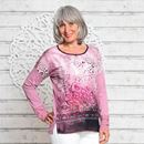 Image sur Blusen-Shirt Brombeer-Sahne langarm in brombeer von The Spirit of OM