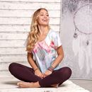 Bild von Shirt Ikat in weiss-bunt von The Spirit of OM