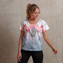 Bild von Shirt Ikat in weiss-bunt von The Spirit of OM