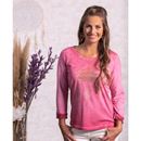 Bild von Shirt Peaceful Lotus mit Spitze in pink-orchidee von The Spirit of OM